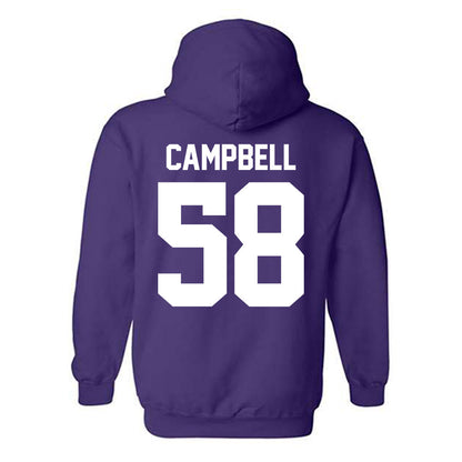 Northwestern - NCAA Football : Nathaniel Campbell - Classic Shersey Hooded Sweatshirt-1