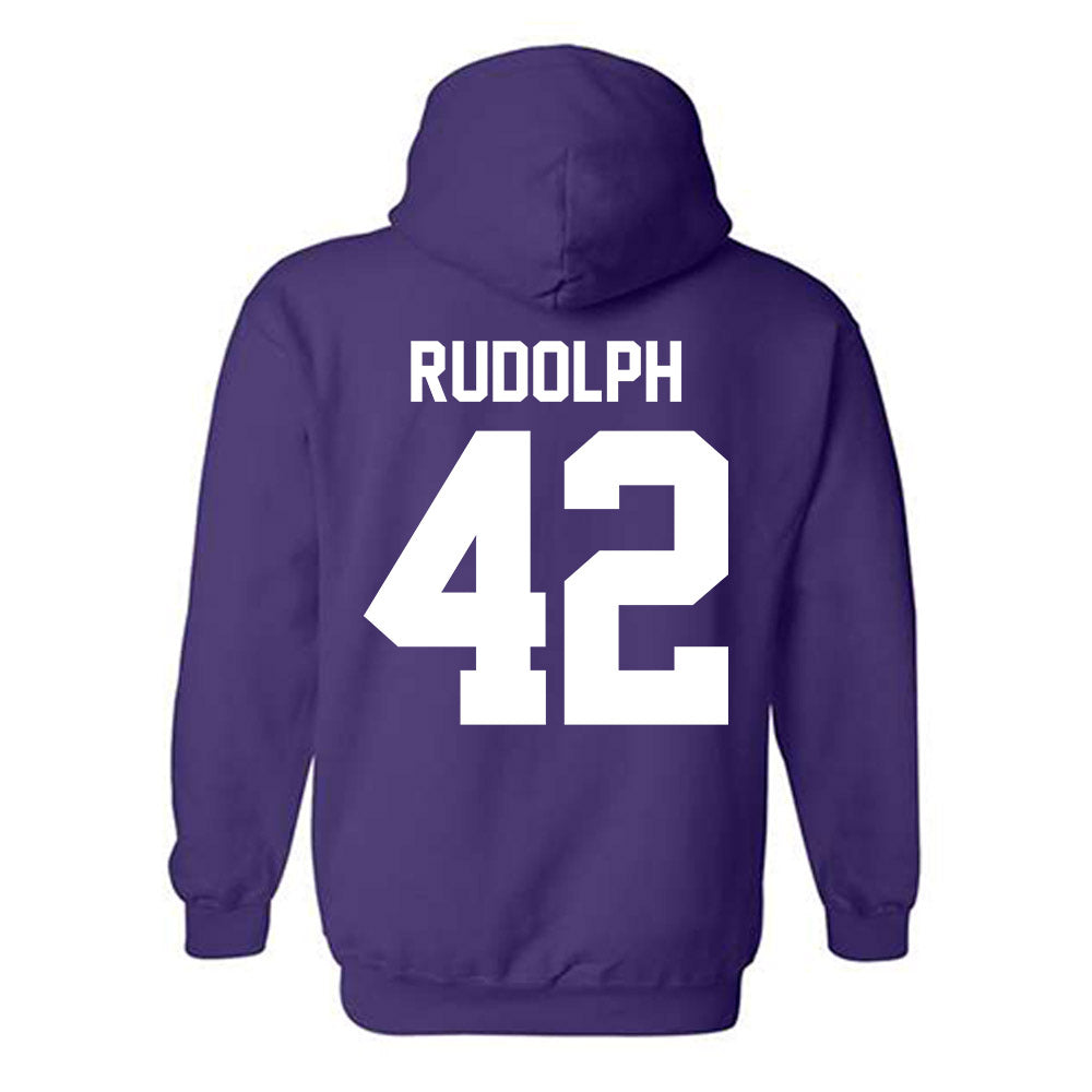 Northwestern - NCAA Women's Lacrosse : Hannah Rudolph - Classic Shersey Hooded Sweatshirt-1