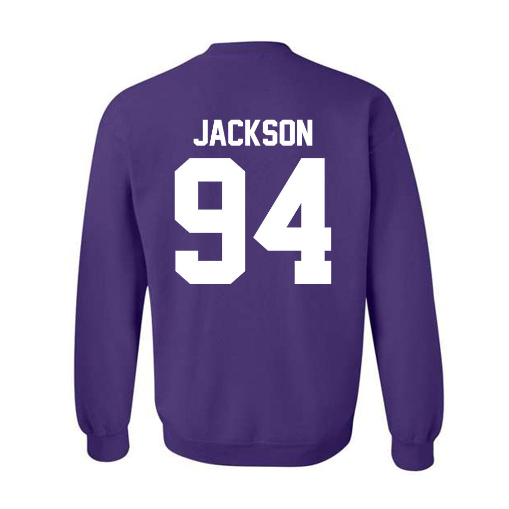 Northwestern - NCAA Football : Miguel Jackson - Classic Shersey Crewneck Sweatshirt-1