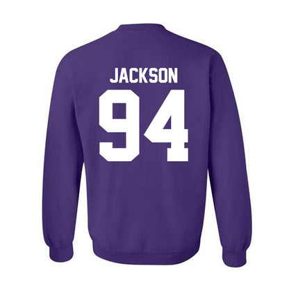 Northwestern - NCAA Football : Miguel Jackson - Classic Shersey Crewneck Sweatshirt-1