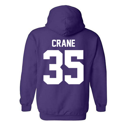 Northwestern - NCAA Football : Tate Crane - Classic Shersey Hooded Sweatshirt-1