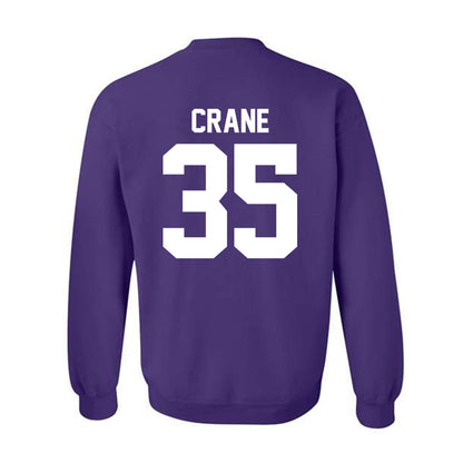 Northwestern - NCAA Football : Tate Crane - Classic Shersey Crewneck Sweatshirt-1
