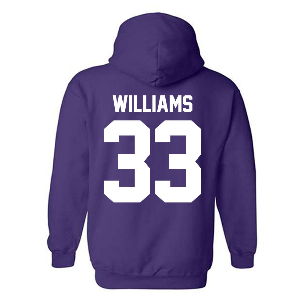 Northwestern - NCAA Women's Basketball : Taylor Williams - Classic Shersey Hooded Sweatshirt-1