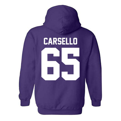 Northwestern - NCAA Football : Jackson Carsello - Classic Shersey Hooded Sweatshirt-1