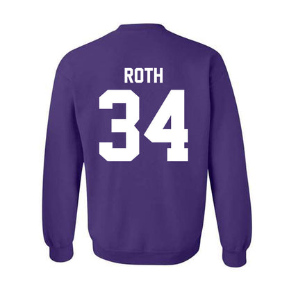 Northwestern - NCAA Football : Payton Roth - Classic Shersey Crewneck Sweatshirt-1