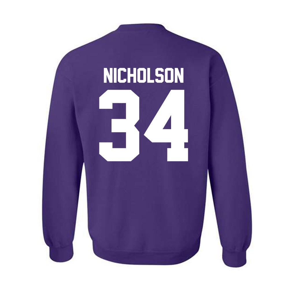 Northwestern - NCAA Men's Basketball : Matt Nicholson - Classic Shersey Crewneck Sweatshirt-1