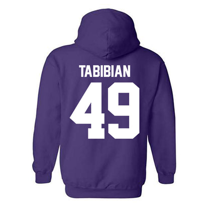 Northwestern - NCAA Football : Jacob Tabibian - Classic Shersey Hooded Sweatshirt-1