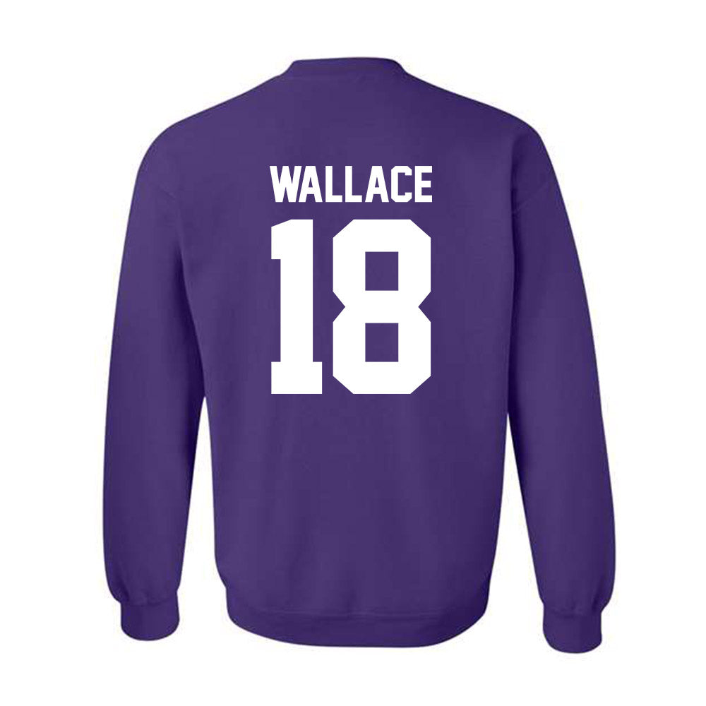 Northwestern - NCAA Football : Garner Wallace - Classic Shersey Crewneck Sweatshirt-1