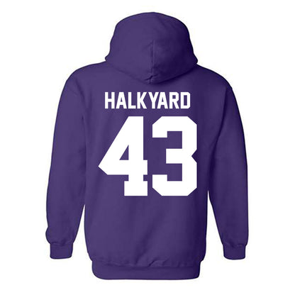 Northwestern - NCAA Football : Will Halkyard - Classic Shersey Hooded Sweatshirt