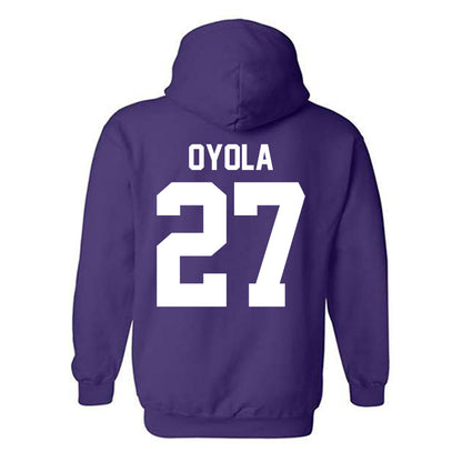 Northwestern - NCAA Football : Jack Oyola - Classic Shersey Hooded Sweatshirt-1