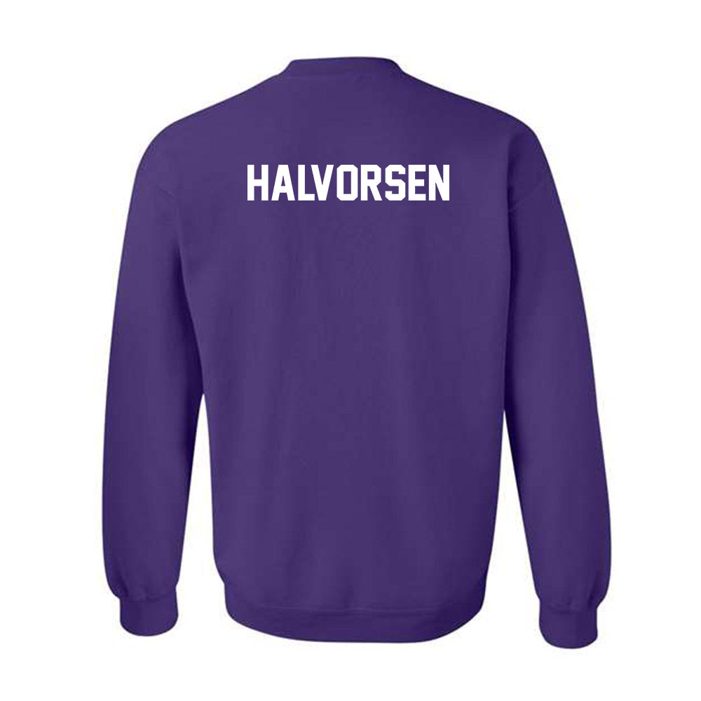 Northwestern - NCAA Wrestling : Jon Halvorsen - Classic Shersey Crewneck Sweatshirt-1