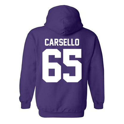 Northwestern - NCAA Football : Jackson Carsello - Classic Shersey Hooded Sweatshirt