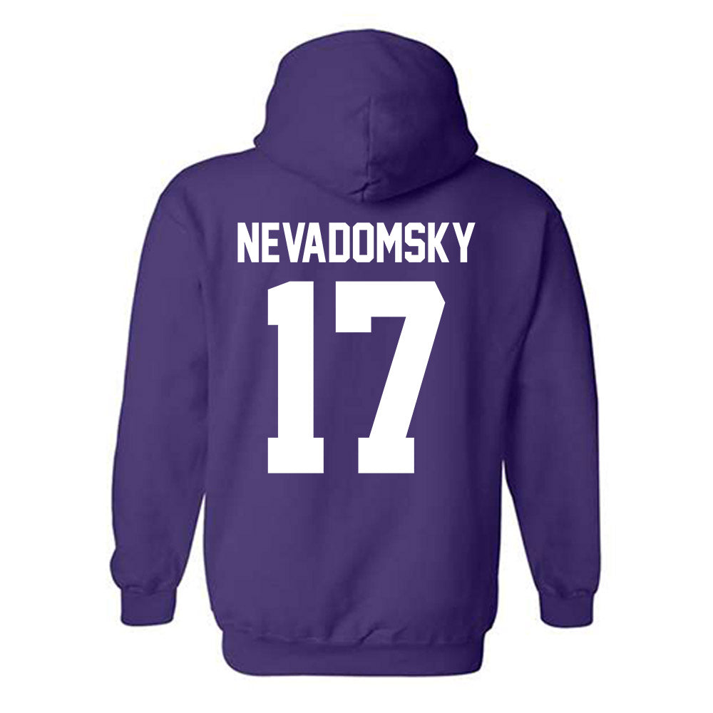Northwestern - NCAA Women's Soccer : Presley Nevadomsky - Classic Shersey Hooded Sweatshirt-1