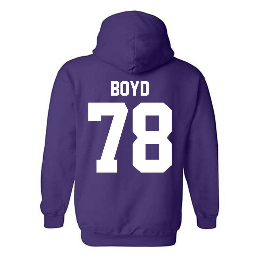 Northwestern - NCAA Football : Trey Boyd - Classic Shersey Hooded Sweatshirt-1