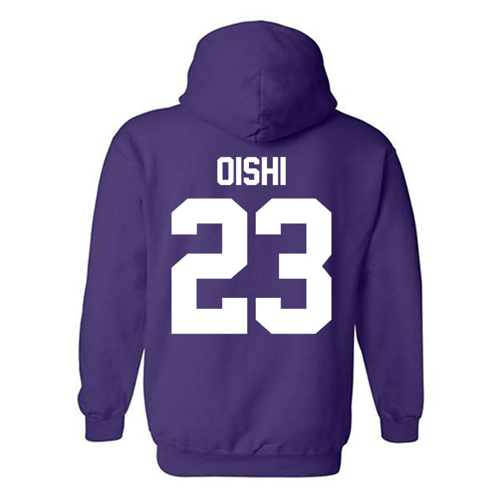 Northwestern - NCAA Women's Fencing : Megumi Oishi - Classic Shersey Hooded Sweatshirt-1