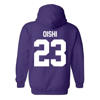 Northwestern - NCAA Women's Fencing : Megumi Oishi - Classic Shersey Hooded Sweatshirt-1