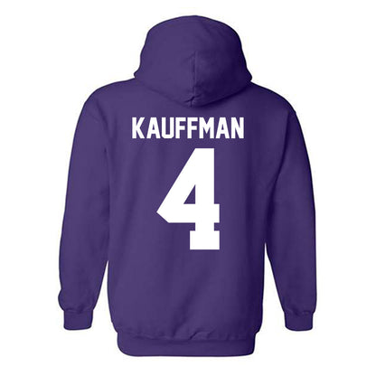 Northwestern - NCAA Women's Volleyball : Kayla Kauffman - Classic Shersey Hooded Sweatshirt-1
