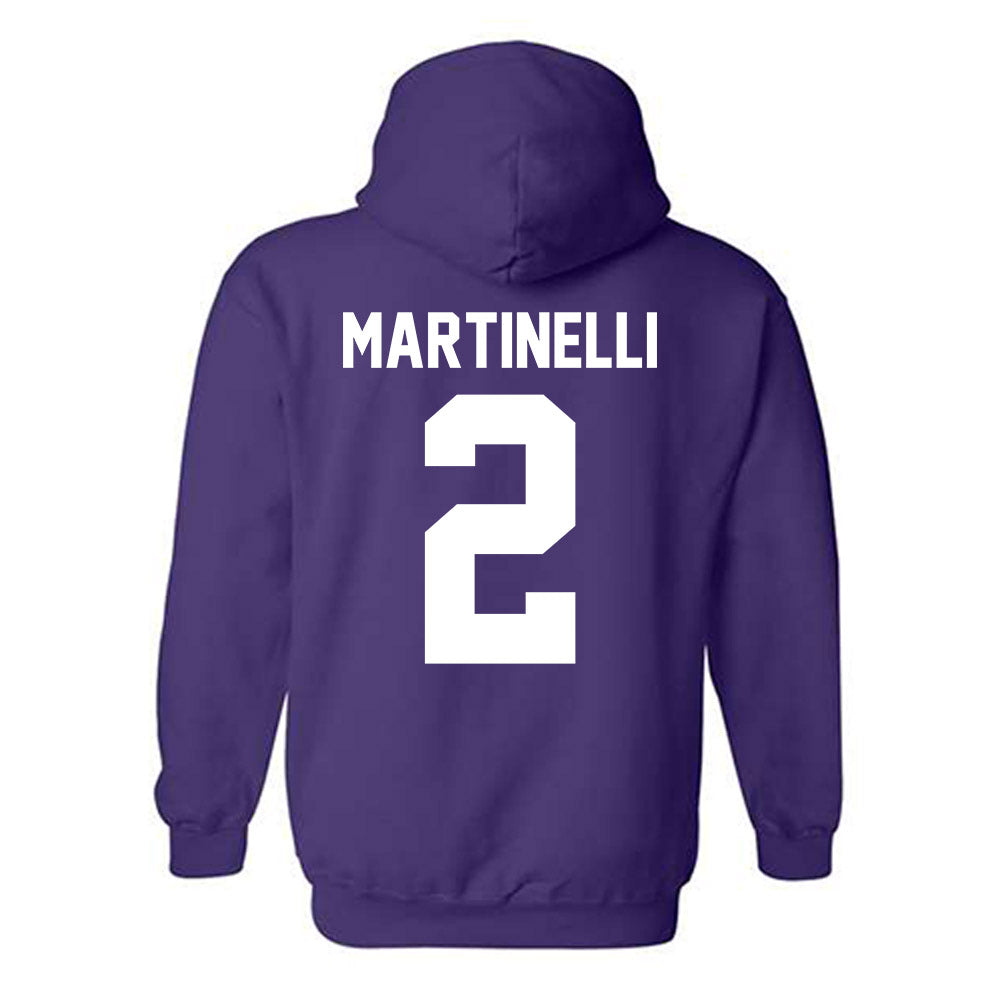 Northwestern - NCAA Men's Basketball : Nicholas Martinelli - Classic Shersey Hooded Sweatshirt-1