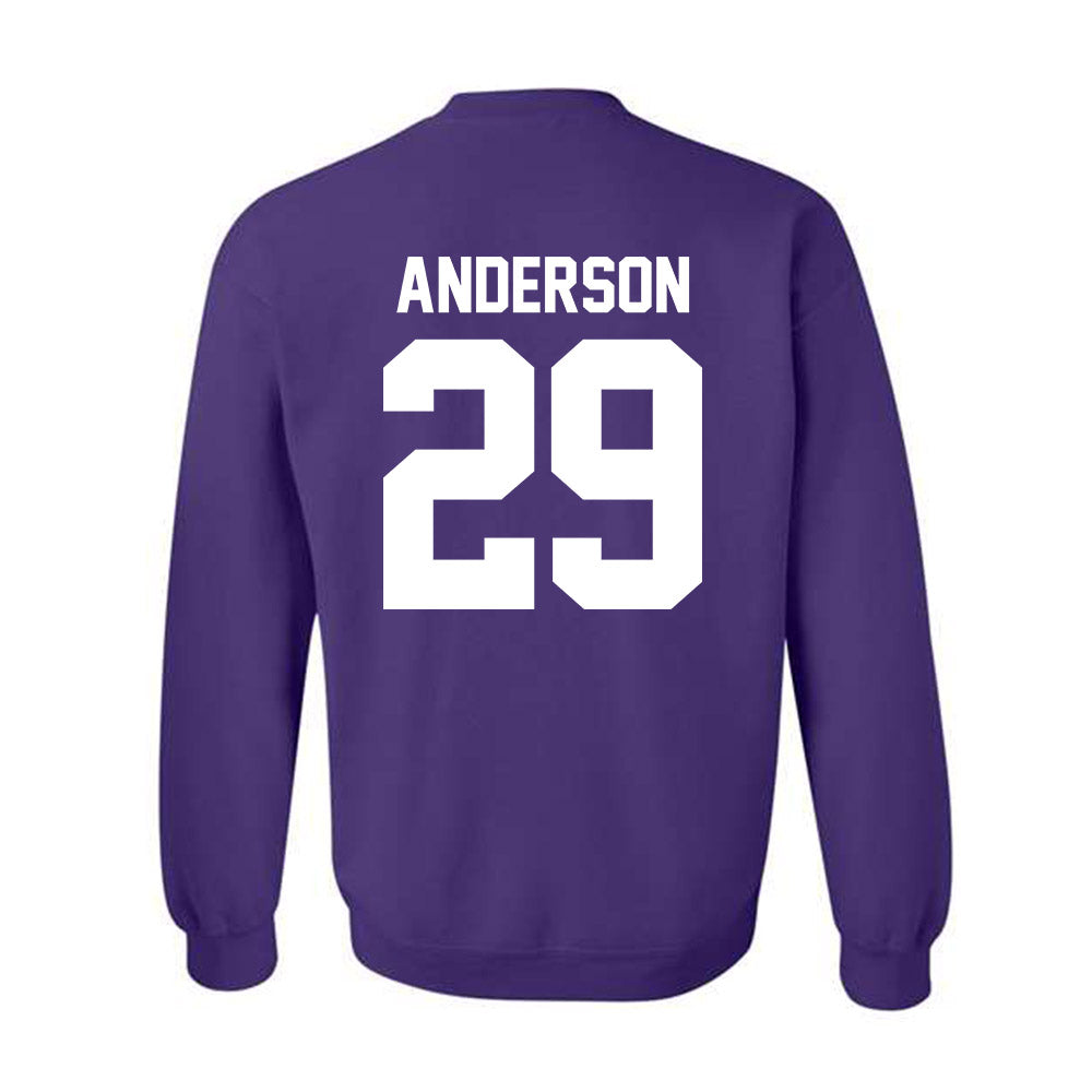 Northwestern - NCAA Football : Grissim Anderson - Classic Shersey Crewneck Sweatshirt-1