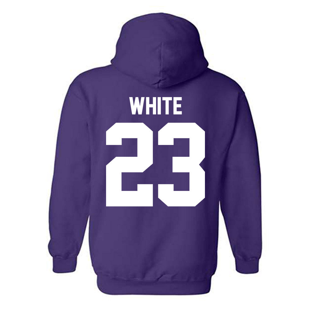 Northwestern - NCAA Women's Lacrosse : Samantha White - Classic Shersey Hooded Sweatshirt-1