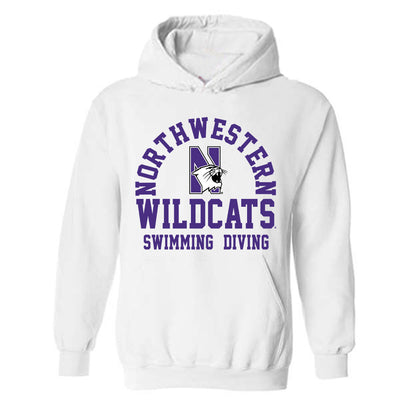 Northwestern - NCAA Men's Swimming & Diving : Tonahuac Zinn - Classic Shersey Hooded Sweatshirt