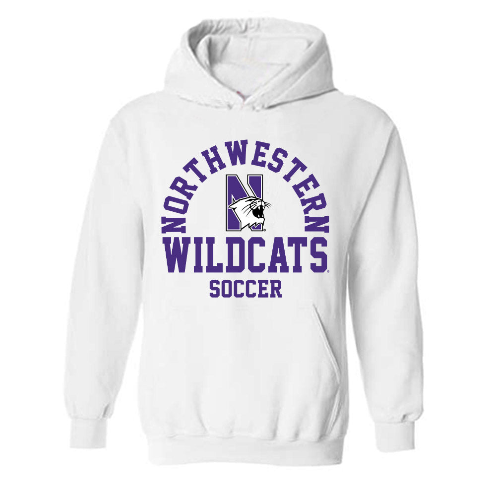 Northwestern - NCAA Women's Soccer : Caroline Roy - Classic Shersey Hooded Sweatshirt