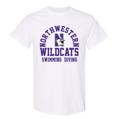 Northwestern - NCAA Men's Swimming & Diving : Wiley Spinner - Classic Shersey T-Shirt