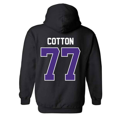 Northwestern - NCAA Football : Idrys Cotton - Classic Shersey Hooded Sweatshirt-1