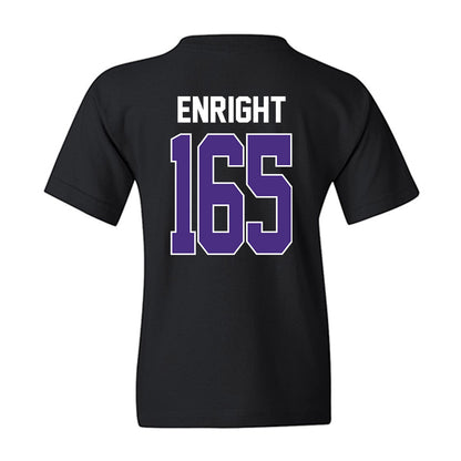 Northwestern - NCAA Wrestling : Eddie Enright - Classic Shersey Youth T-Shirt-1
