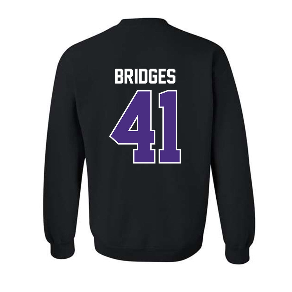 Northwestern - NCAA Baseball : Tommy Bridges - Classic Shersey Crewneck Sweatshirt-1