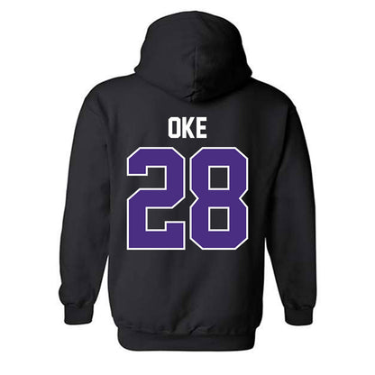 Northwestern - NCAA Football : Timi Oke - Classic Shersey Hooded Sweatshirt-1
