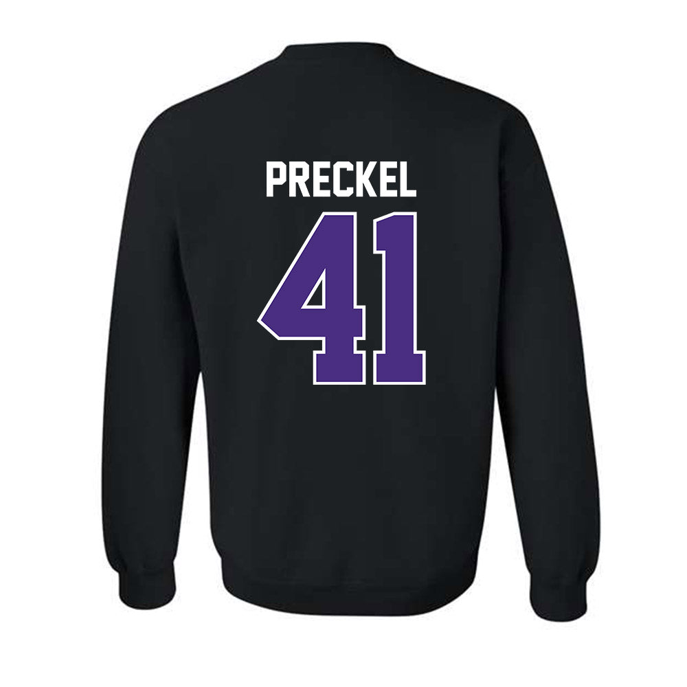 Northwestern - NCAA Football : Robby Preckel - Classic Shersey Crewneck Sweatshirt-1