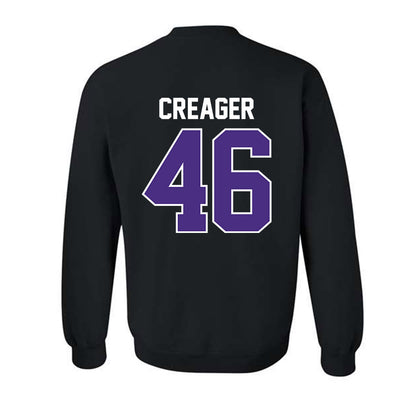 Northwestern - NCAA Football : Lincoln Creager - Classic Shersey Crewneck Sweatshirt-1