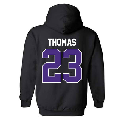 Northwestern - NCAA Women's Basketball : Tayla Thomas - Classic Shersey Hooded Sweatshirt-1