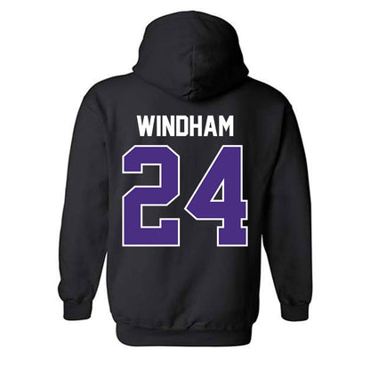 Northwestern - NCAA Men's Basketball : KJ Windham - Classic Shersey Hooded Sweatshirt