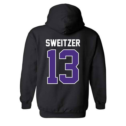 Northwestern - NCAA Women's Lacrosse : Delaney Sweitzer - Classic Shersey Hooded Sweatshirt-1