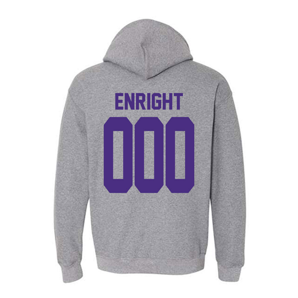 Northwestern - NCAA Wrestling : Eddie Enright - Classic Shersey Hooded Sweatshirt-1