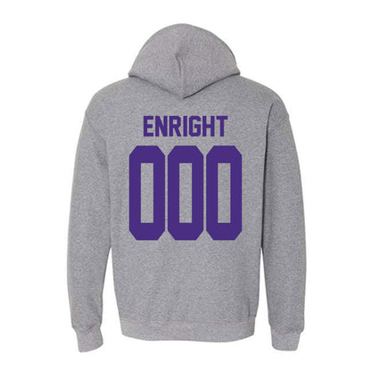 Northwestern - NCAA Wrestling : Eddie Enright - Classic Shersey Hooded Sweatshirt-1
