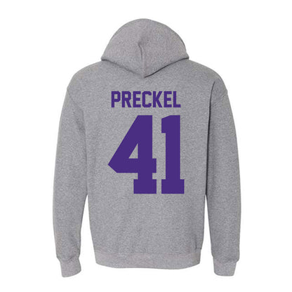 Northwestern - NCAA Football : Robby Preckel - Classic Shersey Hooded Sweatshirt-1