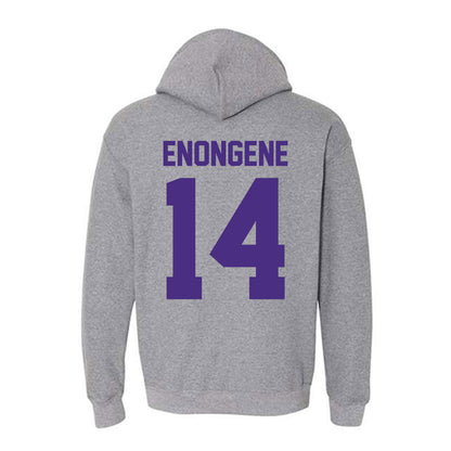 Northwestern - NCAA Football : Dube Enongene - Classic Shersey Hooded Sweatshirt-1