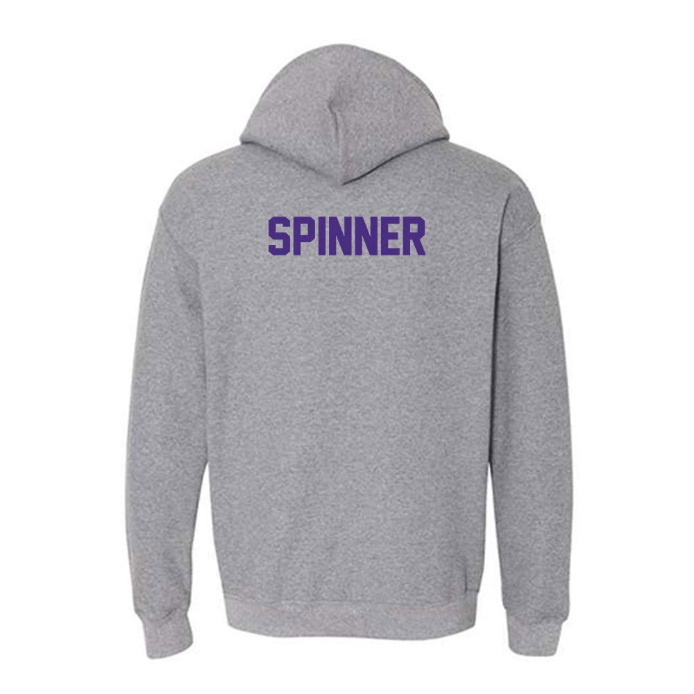 Northwestern - NCAA Men's Swimming & Diving : Wiley Spinner - Classic Shersey Hooded Sweatshirt