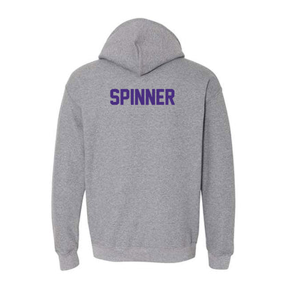 Northwestern - NCAA Men's Swimming & Diving : Wiley Spinner - Classic Shersey Hooded Sweatshirt