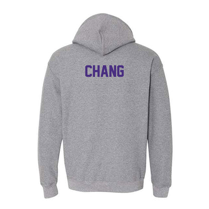 Northwestern - NCAA Women's Swimming & Diving : Claudia Chang - Classic Shersey Hooded Sweatshirt