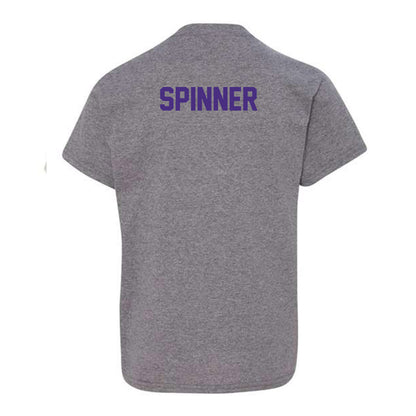 Northwestern - NCAA Men's Swimming & Diving : Wiley Spinner - Classic Shersey Youth T-Shirt