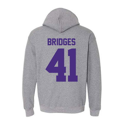 Northwestern - NCAA Baseball : Tommy Bridges - Classic Shersey Hooded Sweatshirt-1