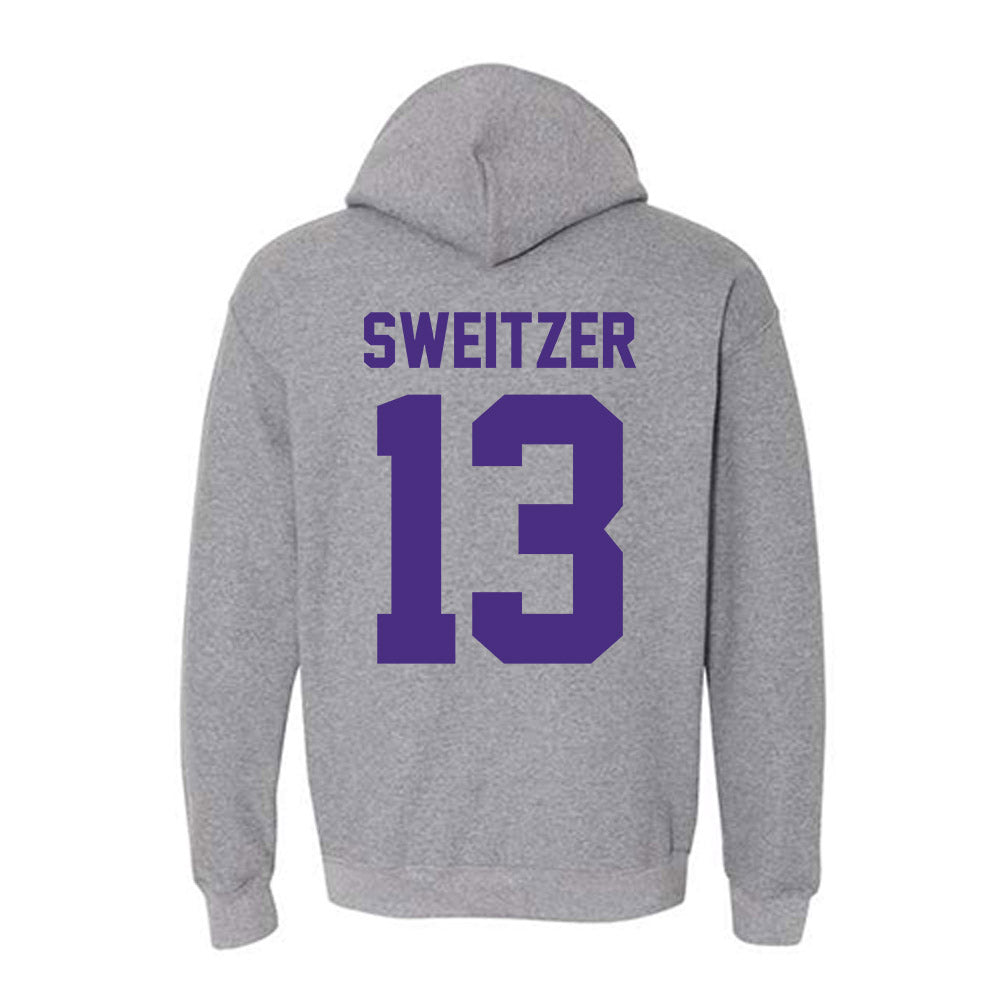 Northwestern - NCAA Women's Lacrosse : Delaney Sweitzer - Classic Shersey Hooded Sweatshirt-1
