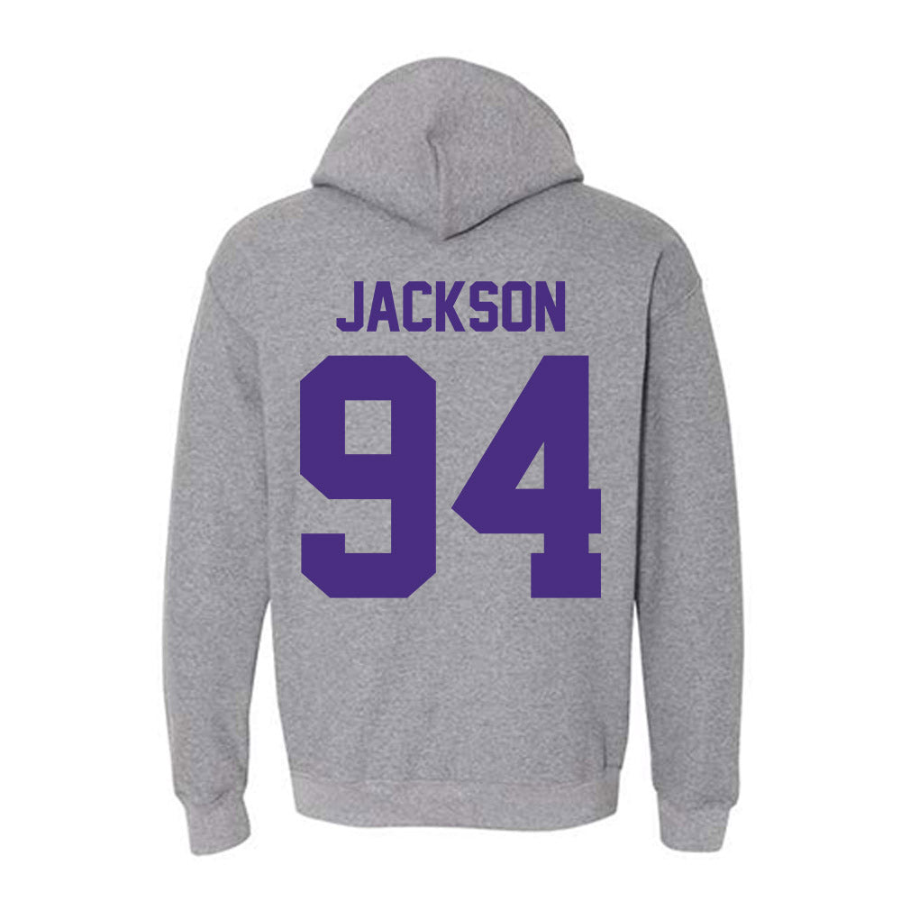 Northwestern - NCAA Football : Miguel Jackson - Classic Shersey Hooded Sweatshirt-1