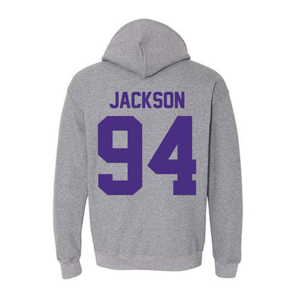 Northwestern - NCAA Football : Miguel Jackson - Classic Shersey Hooded Sweatshirt-1