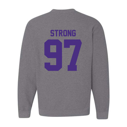 Northwestern - NCAA Football : Braxton Strong - Classic Shersey Crewneck Sweatshirt-1