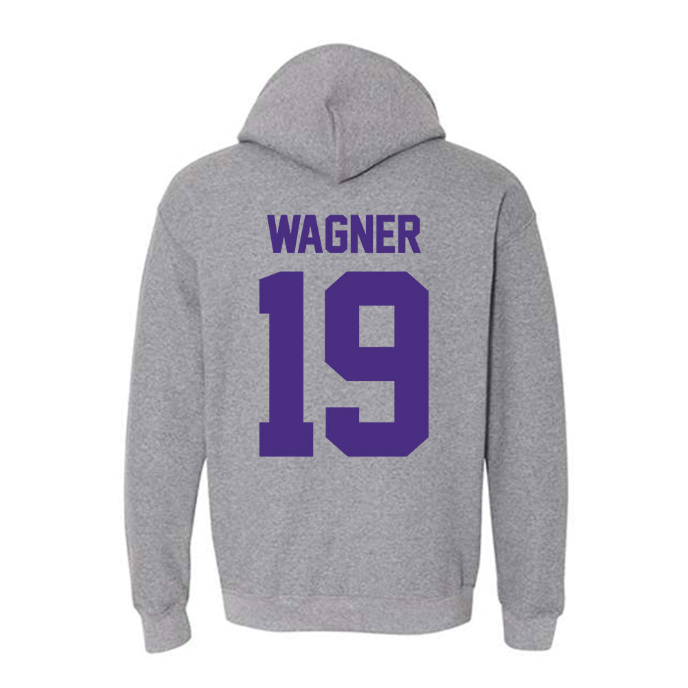 Northwestern - NCAA Football : Drew Wagner - Classic Shersey Hooded Sweatshirt-1